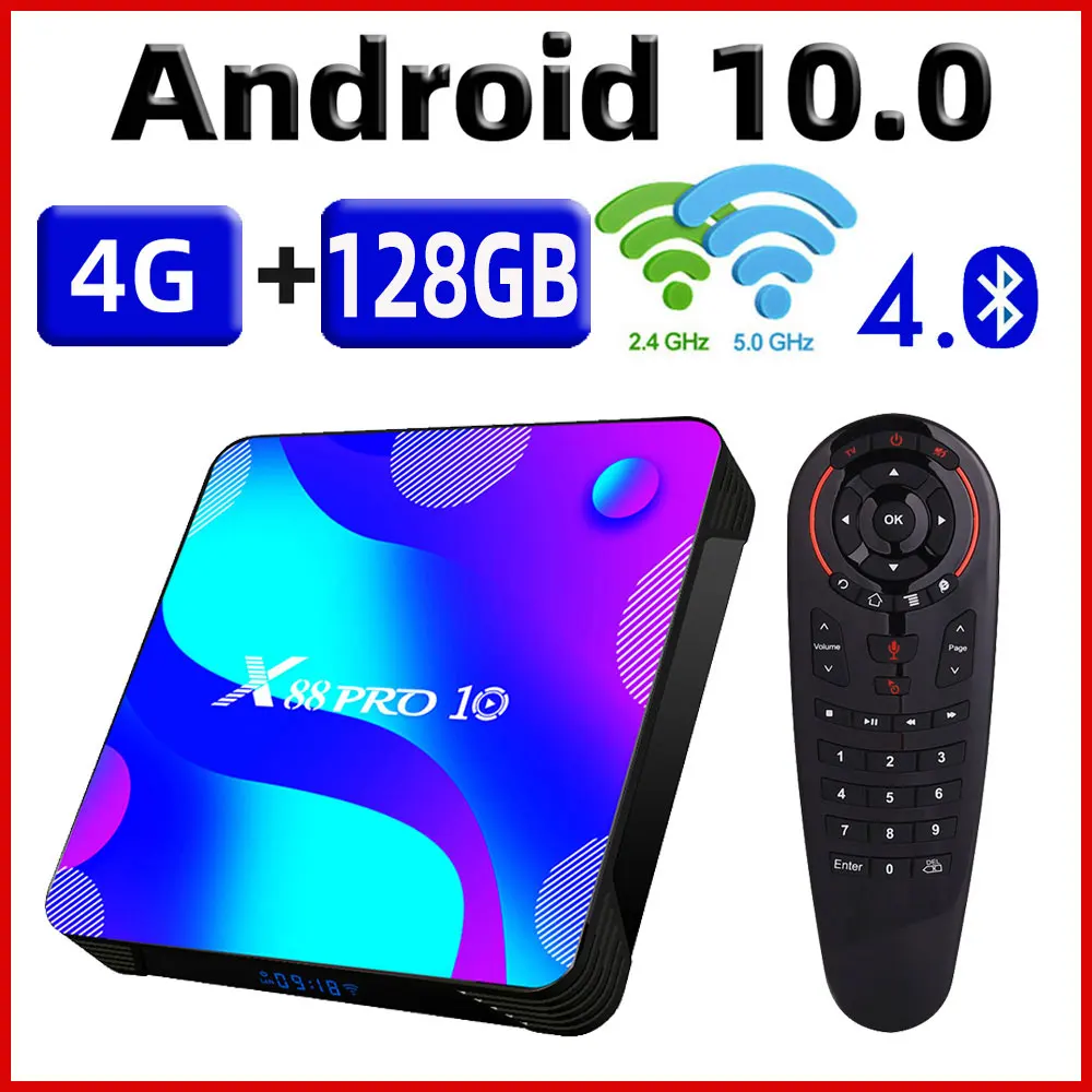 Smart TV Box Android 10 X88 PRO 10 4 Гб 64 Гб Rockchip RK3318 1080p 4K 60fps USB3.0 Google PlayStore Netflix Youtube медиаплеер|ТВ-приставки и медиаплееры|   | АлиЭкспресс