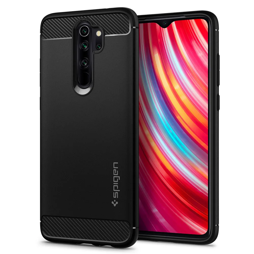 Spigen прочный армированный чехол для телефона Redmi Note 8 Pro (матовый черный) MIL STD 810