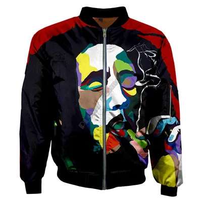 Jacket PLstar Космос Новая мода Повседневное 3Dfullprint унисекс Для мужчин/Для женщин рэгги Боб Марли в стиле «хип-хоп» на молнии/куртки/толстовки с капюшоном/худи S-2 - Цвет: Jacket