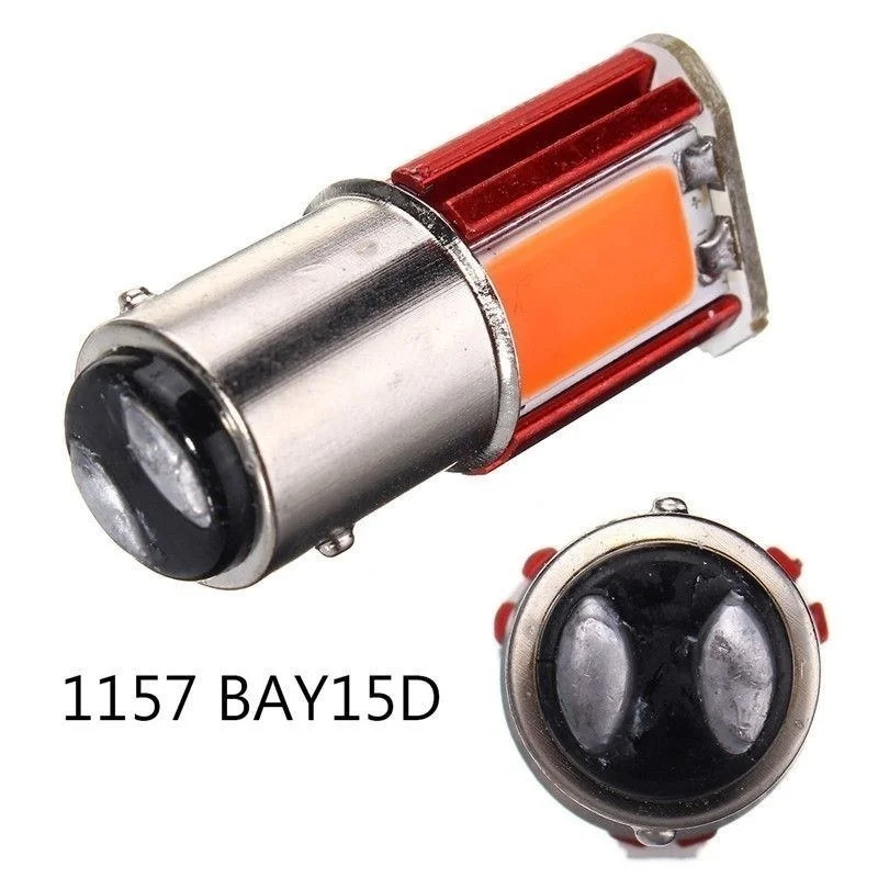 1 шт. супер яркий 12 В DC Красный стоп-сигнал 1157 BAY15D COB LED-камера заднего вида для автомобиля запасные задние фонари парковочные лампы