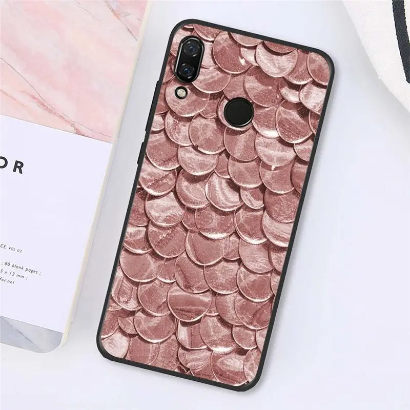 Love Heart Gold Rose Marble Stripes