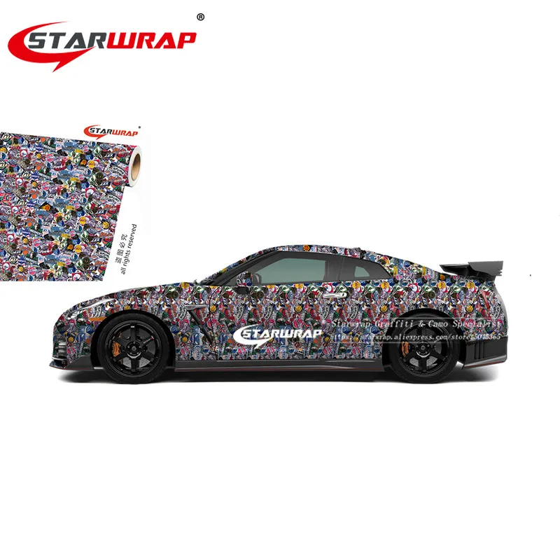 261 Star wrap 6 видов камуфляжная виниловая пленка камуфляжная Автомобильная обертка пленка для стайлинга автомобиля велосипед компьютер ноутбук скутер мотоцикл - Название цвета: 261