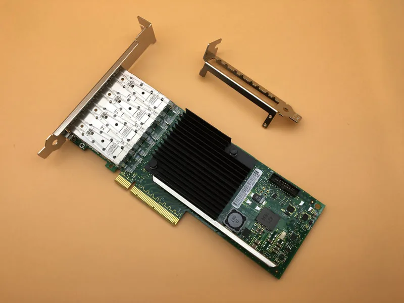 4 порта SFP+ 10G PCIE X8 LC волоконный Ethernet конвергентный сетевой адаптер NIC X710-DA4