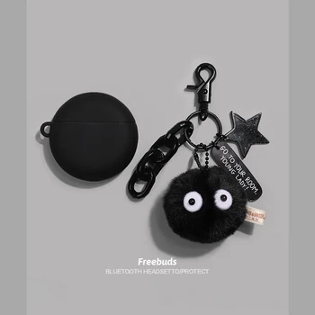 

Cute Cartoon Fashion Keyring Case for Huawei Freebuds 3 Case Silicone Headphone Protective Cover for Huawei Free Buds 3 Pro