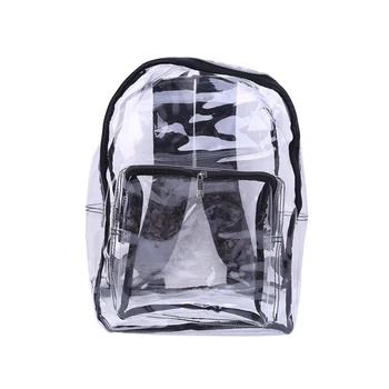 

Fashion Women Transparent PVC Clear Backpack Travel Shoulder Bag School Bookbags