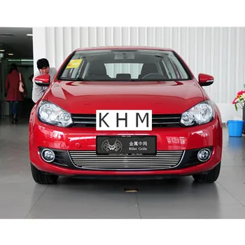 

High quality stainless steel Front Grille Around Trim Racing Grills Trim For 2010-2012 Volkswagen golf 6