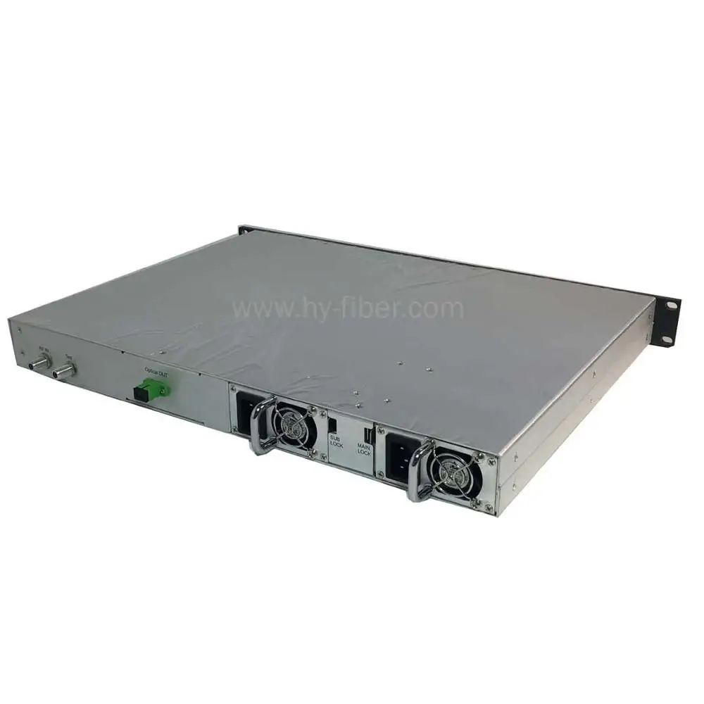 CATV 1550nm оптический усилитель EDFA 17dBm FC/APC волоконный порт Двойной источник питания