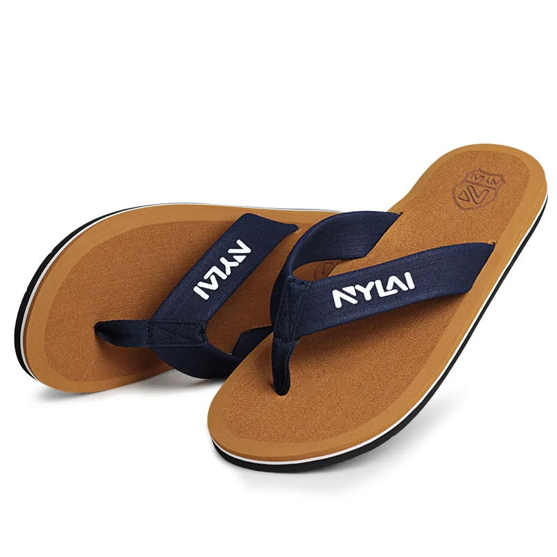 

2019 Summer Beckham Celebrity Style Ultra-Large Size Eva MEN'S Flip Flops Beach Anti-slip Casual Sandals
