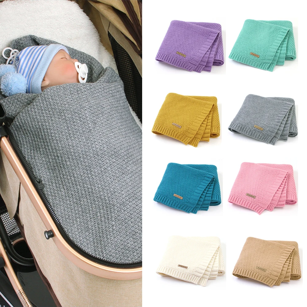 

Baby blanket newborn knit blanket swaddle blanket super soft toddler bedding bedspread sofa basket stroller blankets
