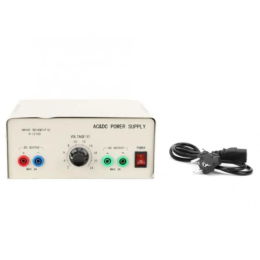 Лабораторный Питание H-12100 AC DC Питание 24V лаборатория низкая Напряжение постоянного тока Регулируемый Питание EU Plug 220V Регулируемый Мощность