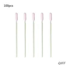 100 шт маленькая гибкая головка одноразовые чистящие тампоны губки без пыли круглые пенопластовые палочки для камеры оптические линзы Printe