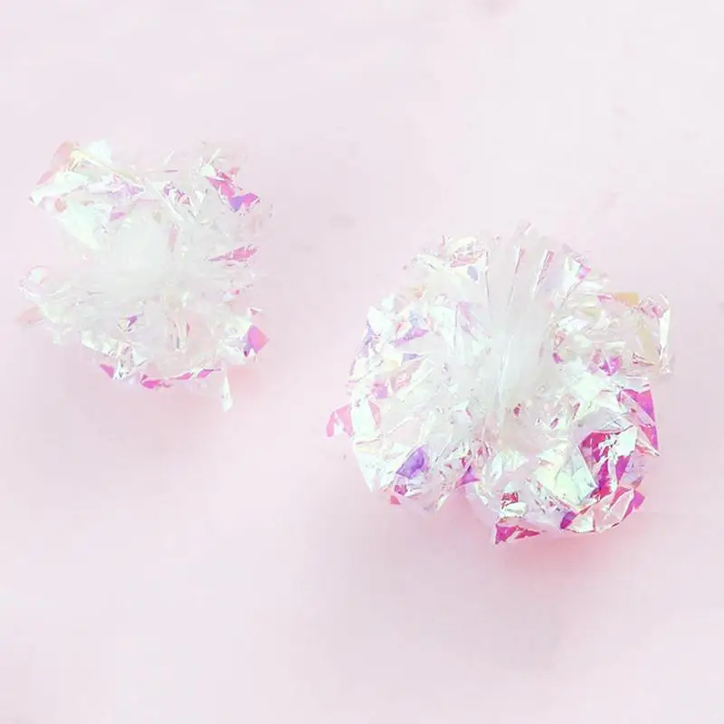 Crinkle Ball Cat Toy Interactive Sound Ball Scratch-resistant Cat Ball Pet Toy Slam Ball Colorful Paper Ball Katten Speelgoed