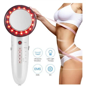 

6 In 1 EMS Ultrasonic LED Cavitation Galvanic Ultrasound Body Slimming Infrared Weight Lose Therapy Massager Facial Care Machine