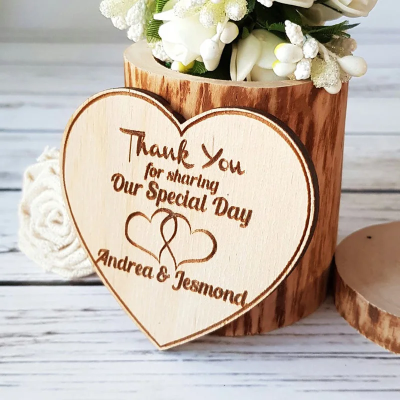  Rustic Wood Save the date magnets Rustic Wedding Invitation Wedding Souvenirs Decoration Personaliz - 4000145470323