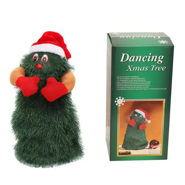 1 Pc Plush Toy Electric Singing Dancing Christmas Tree Toys Christmas Doll Merry Christmas Decorations Electric Toy For Children 4