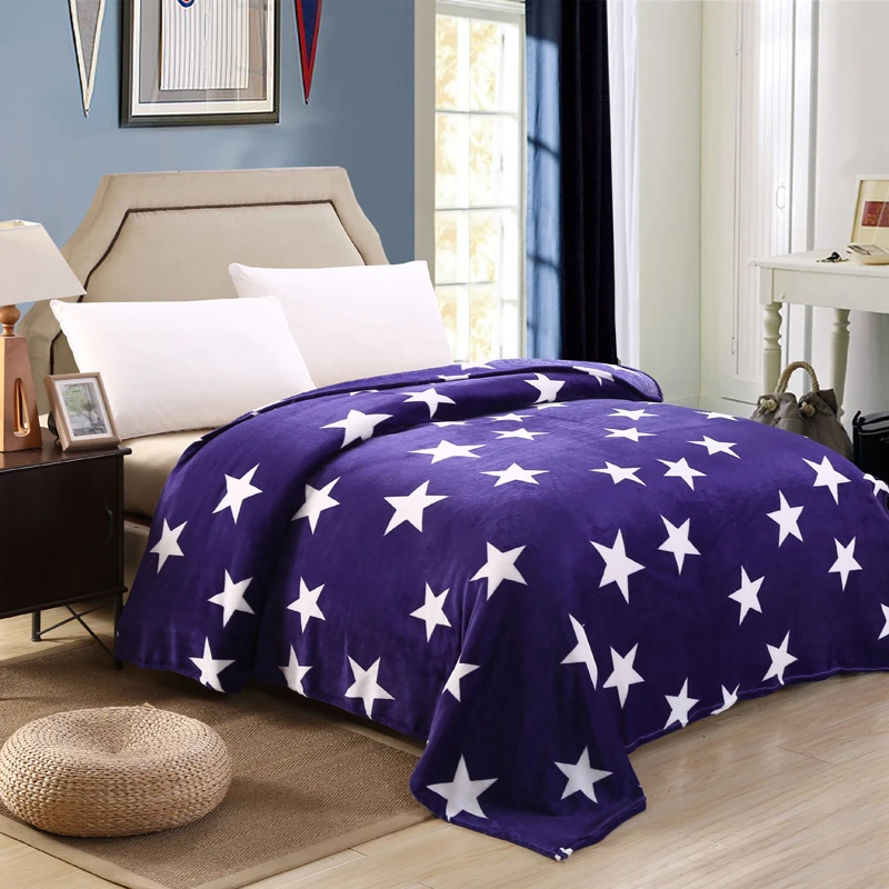 Высокое качество, одеяло s для кровати, супер мягкое весенне-осеннее теплое фланелевое одеяло, плед в английском стиле, Звездный цветок, диван, покрывало, постельные принадлежности - Цвет: 5