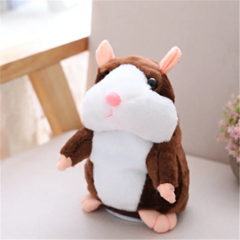 

Talking Hamster Toy Learn to Speak Will Walk Nodding Head Repetition Electric Hamster Plush Toys Recording Mouse