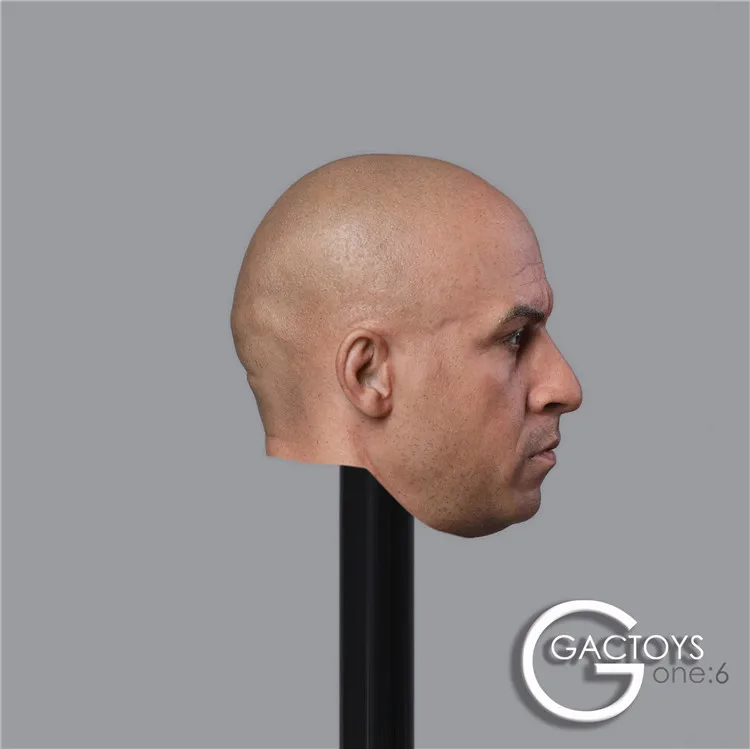 GACTOYS GC030 1/6 вырезанная Мужская голова вин дизельная голова скульптурная фигурка модель игрушки F 12 дюймов бледная кожа femal Body