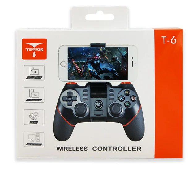 T6 беспроводной геймпад Bluetooth игровой джойстик с джойстиком для iOS PC Android Phone tv Box Raspberry PI