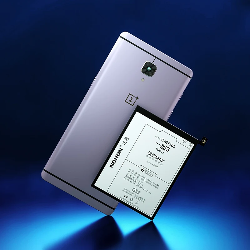 Nohon аккумулятор для телефона Oneplus 3, 3T, 5, 5 T, запасная батарея большой емкости BLP613, BLP633, BLP637, батарея Batarya для One Plus