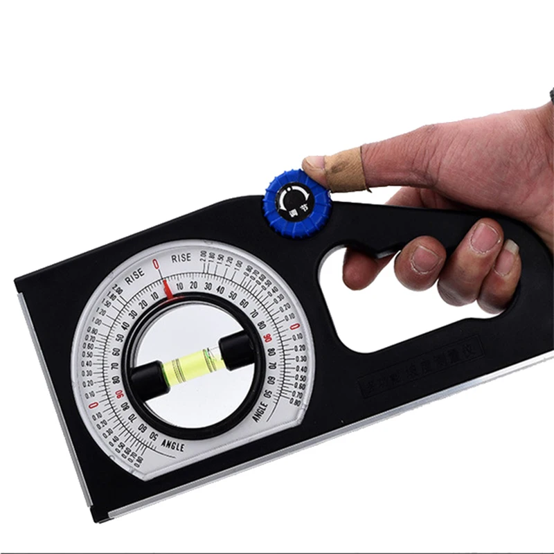 

Multi-Functional Handheld Slope Measuring Tool Universal Bevel Gauge Protractor Angle Level Inclinometer Angle Feet Slope Meter