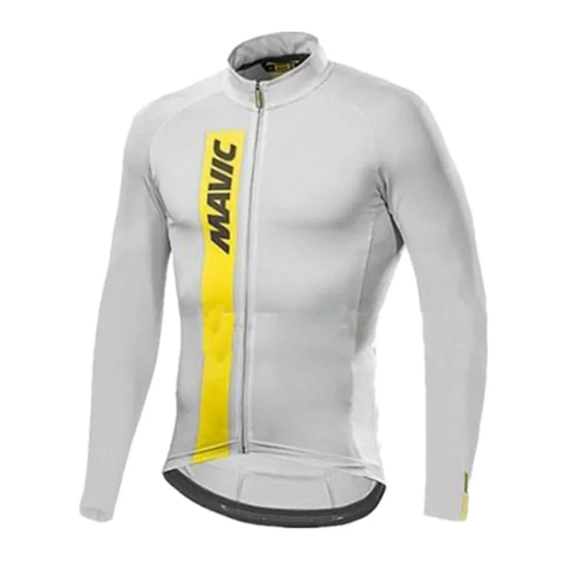 Mavic зимние теплые флисовые майки для велоспорта с длинным рукавом Ropa Ciclismo MTB велосипедный Рок гоночный велосипед одежда для велоспорта - Цвет: Pic Color3