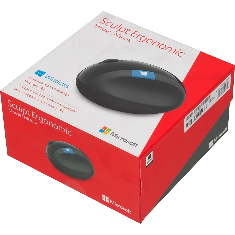 Мышь Microsoft Sculpt ERGO черный оптическая(1000dpi) беспроводная USB(3but