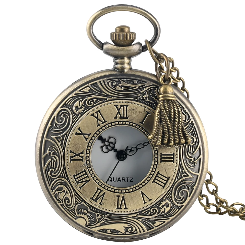 Pocket-Watches Necklace Bronze Accessory Chain Antique Women Quartz for Special-Alloy