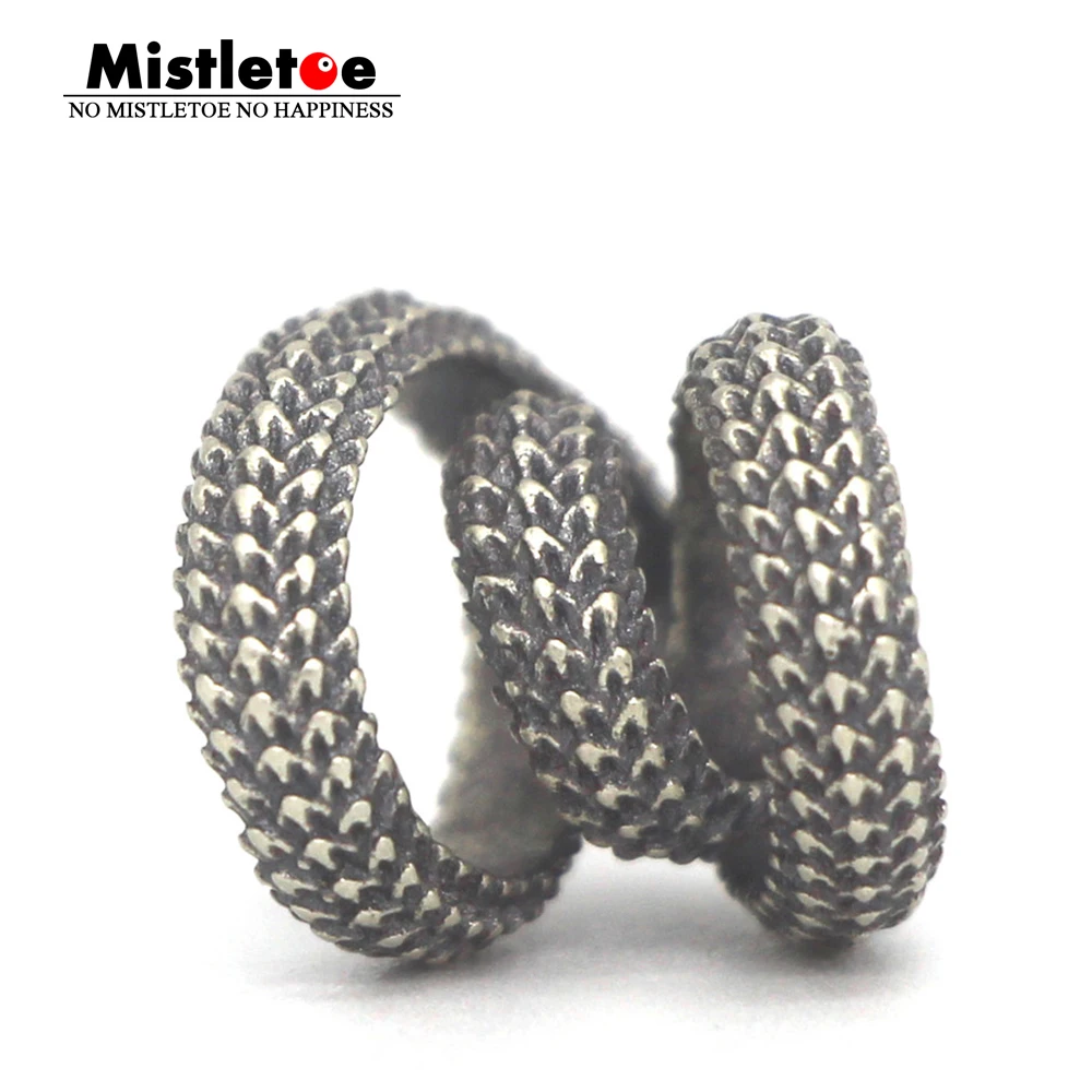 

Mistletoe Sterling Silver Dragon scale Charm Bead Fit European Bracelet Jewelry