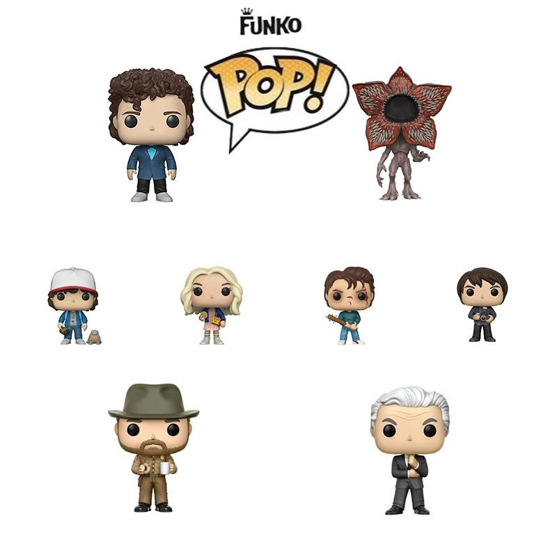 Funko POP Stranger Things Eleven Joyce Byers Jim Hopper The Movie виниловые экшн-игрушки Фигурки Коллекционная модель игрушки для детей
