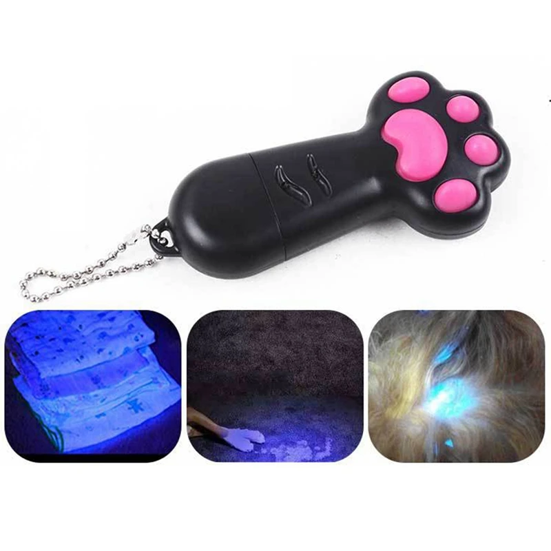 

3 In 1 Multifunctional Cat Toy USB Rechargeable Light Pointer Flashlight UV, Funny Training Exercise Cat Toy