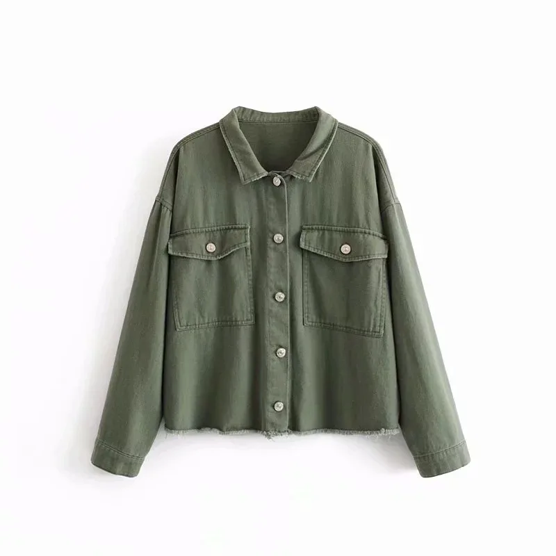 

Mi56 2019 Autumn New Products WOMEN'S Dress Long Sleeve Pocket-Accent Jacket Fashion