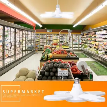 

Creative LED Pendant Light Foldable Fans Blade Bulbs Angle Adjustable Super Bright Ceiling Lamp Energy Saving LED Lamp