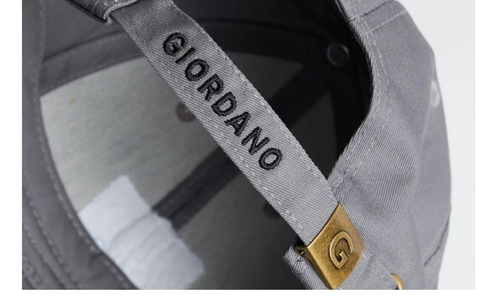 Giordano Мужская кепка с вышитым логотипом Giordano значок хлопок дышащая заглушка Мужская металлическая застежка 01209004