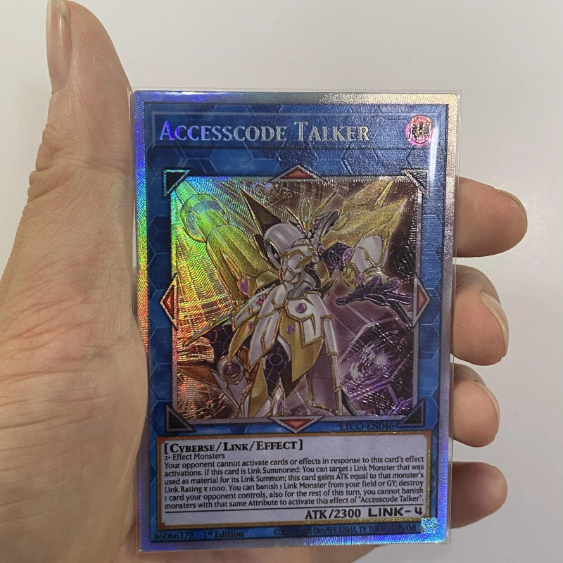 Yu Gi Oh Cr Hr Etco En046 Accesscode Talkerクラシックアニメボードゲームテクスチャ英語コレクションカード オリジナルではありません ゲーム コレクションカード Aliexpress