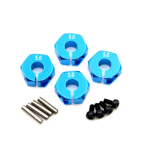 

HSP Model Car Wheel Hub 12mm Hexagonal Combiner Aluminium Alloy Contact Maker Thickness 5.0 Mm with Pin Screw