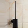 wall mounted matt black toilet brush holder chrome/golden toilet brush 304 Stainless Steel black toilet brush ► Photo 3/6
