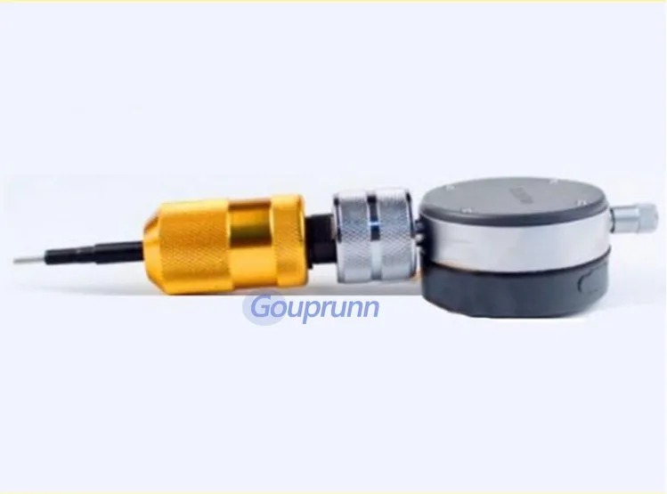 Gouprunn Common rail injector travel measuring tool base seat with gauge for BOSCHH 120 series