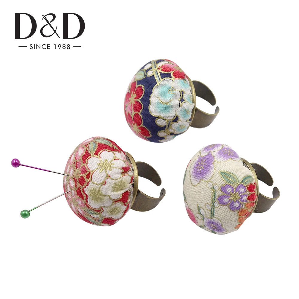 

Random Color 1pc Finger Ring Sewing Needle Pin Cushion Holder Sewing Kit Pincushions Needlework DIY Craft Sewing Tools