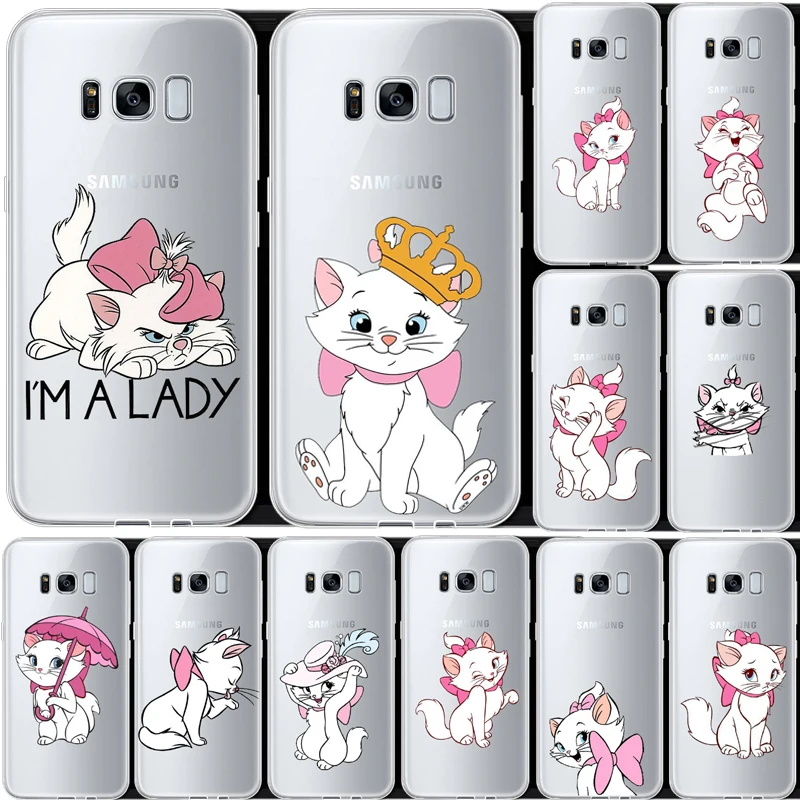 Мультфильм AristoCats Marie кошки мягкий чехол из ТПУ с принтом "для samsung 2017A5 S7EDGE S6 S7 S9 S8PIUS 2018A8 A6 A8PIUS NOTE8 NOTE9cover