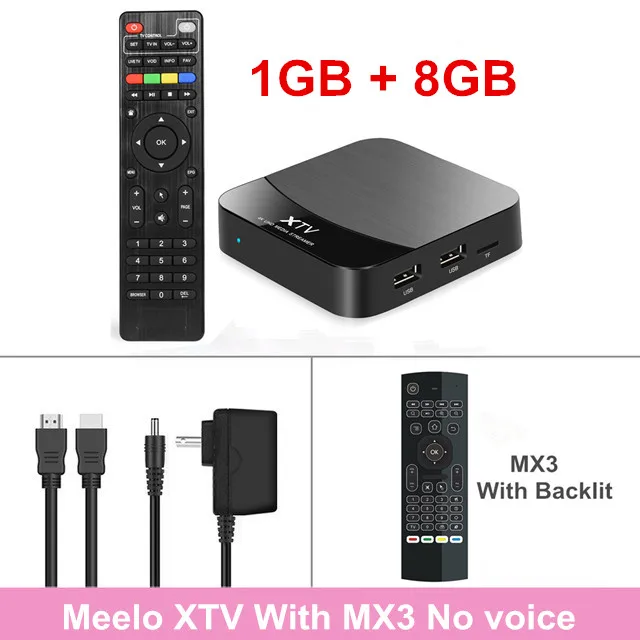 MEELO PLUS X ТВ Смарт Сталкер IP ТВ XTREAM коды ТВ коробка Android 7,1 Amlogic S905X 2 Гб 16 Гб телеприставка 2,4G/5G Wifi медиаплеер - Цвет: 1GB8GB MX3