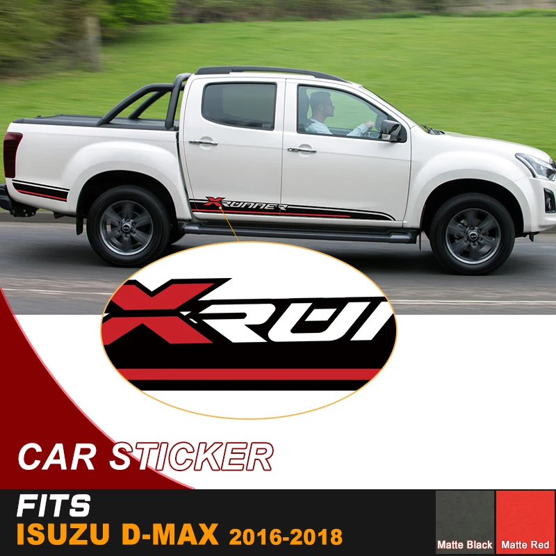 Car Exterior Xrunner Side Door Cool Stripe Graphic Vinyl Car Sticker For Isuzu Dmax 16 X Runer Car Stickers Aliexpress