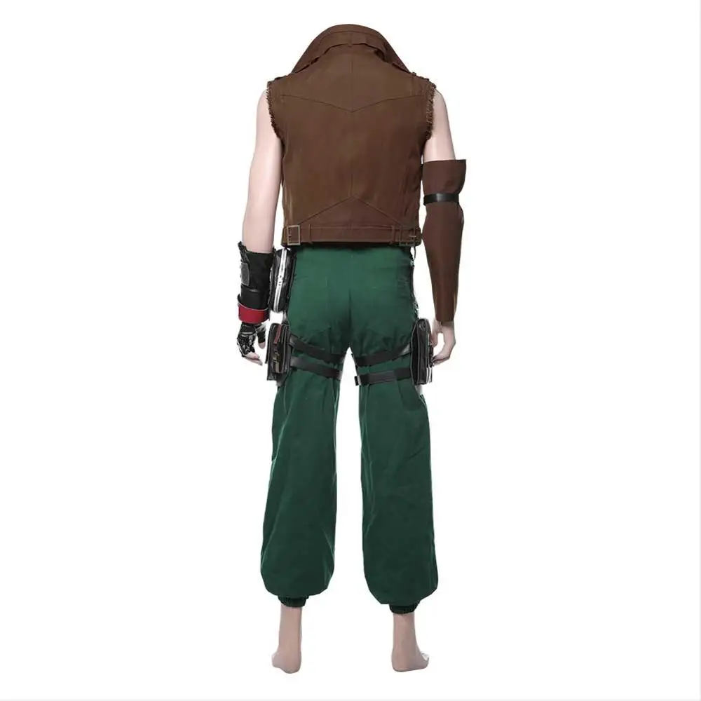 Final Fantasy cosplay Barret Wallace Costume FF VII форма игровой костюм для взрослых Хэллоуин Карнавальный костюм для мужчин и женщин на заказ