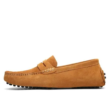 

New men's leather peas shoes men's shoes set foot England driving comfortable casual shoes large size shoes 38-47