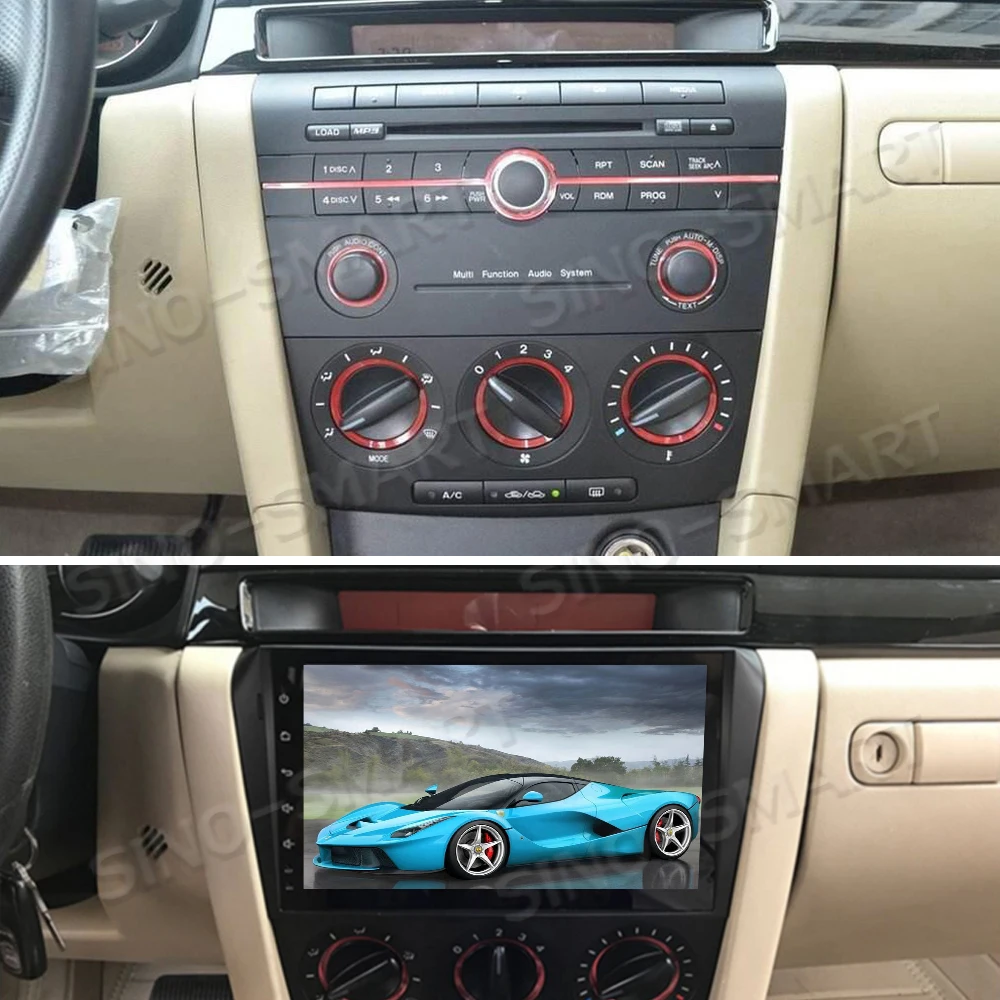 Flash Deal Sinosmart Android 8.1 Car Navigation Radio for Mazda 3 2002-2008 GPS Support BOSE 2din 2.5d IPS/QLED Screen 2