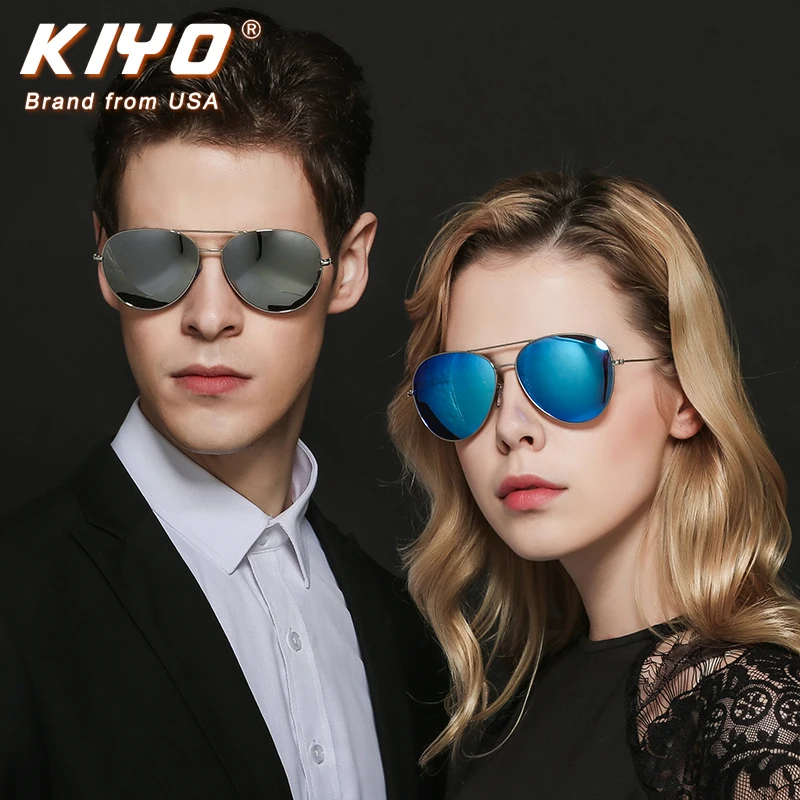 

KIYO бренд 2020 новые женские и мужские овальные поляризационные солнцезащитные очки Металлические Классические солнцезащитные очки высокое качество UV400 очки для вождения 3026