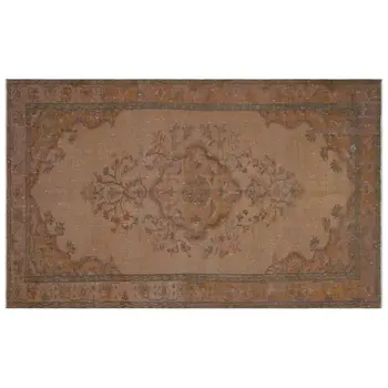 

Handmade Brown Vintage Overdyed Turkish Area Rug 176x293 Cm-5'9''X9'7''