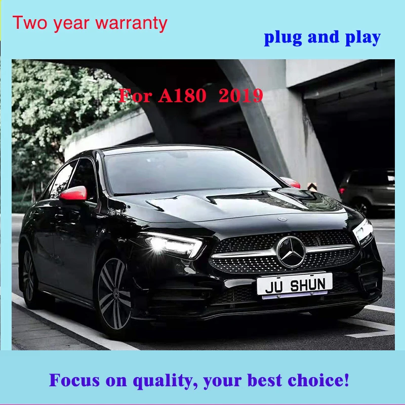 Автомобильный стиль светодиодный фары для Benz A180 A200 A177 для A180 Головной фонарь светодиодный DRL Объектив двойной луч H7 HID ксеноновая фара