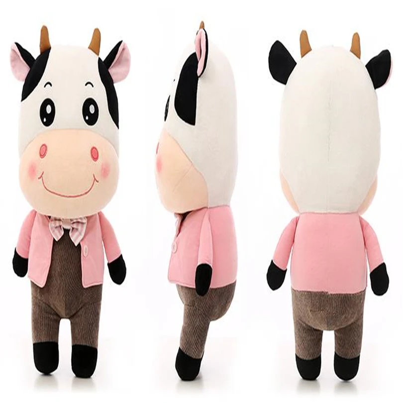 30 см 45 см мягкий плюшевый Каваий игрушка корова молочный скот плюшевые игрушки мягкие набивные куклы, игрушки для детей подарок F58