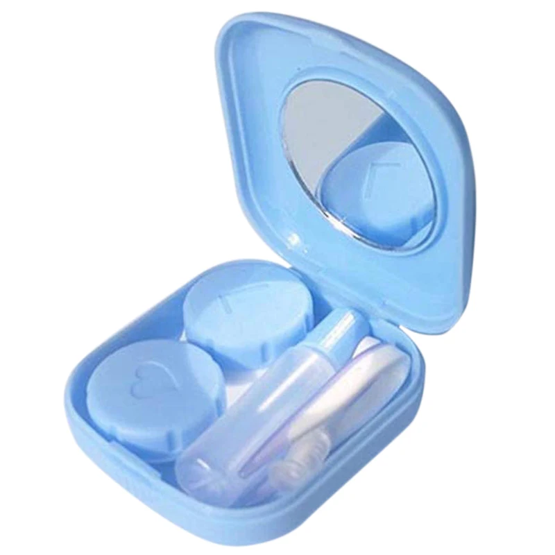 

Pocket Size Pink Mini Contact Lens Travel Kit Case (Blue)